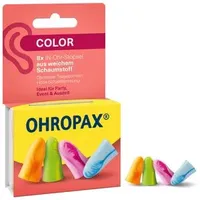 Ohropax bunte Schaumstoff-Ohrstöpsel 4 Paar