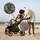 lionelo MIKA PLUS 3in1 Buggy 0-48 Monate bis zu 22 kg Babywagen bis zu 9 kg Kindersitz Babytrage bis zu 13 kg, Rückenlehne verstellbar, Dämpfung, 360° Räder, XXL-Verdeck