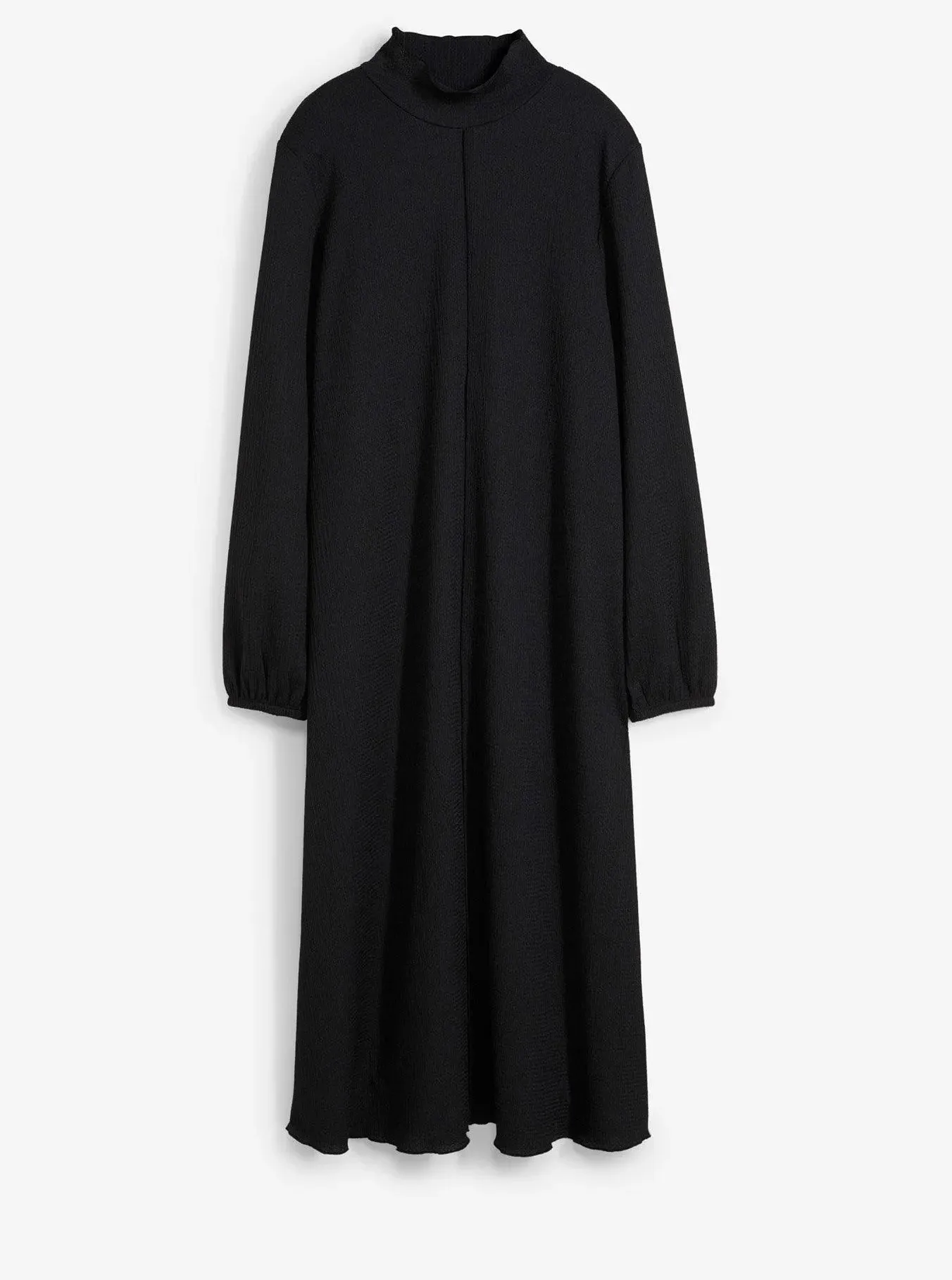 bonprix Kleid aus Crêpe mit Naht, schwarz, 36/38 (S)