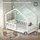ML-Design Hausbett 70 x 140 cm Kiefer massiv weiß
