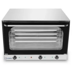 ARSENT Industrieller elektrischer Umluftofen mit Dampf 4 Bleche von 60x40cm.
