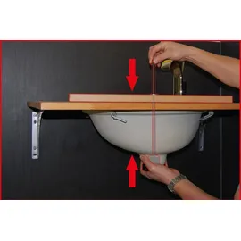 KS Tools Ein-Mann-Waschbecken-Montage-Satz 2-tlg.