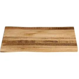 vidaXL Tischplatte mit Baumkante 40x40x2,5 cm Raues Mango Massivholz