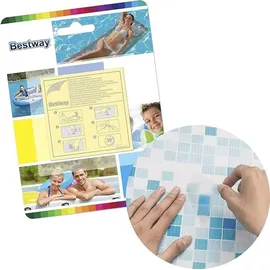 BESTWAY Selbstklebende Reparaturflicken 6,5 x 6,5 cm, 10 Stück