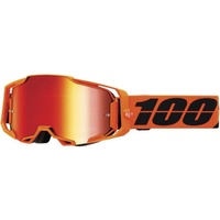100% Armega CW2 Motocross Brille, schwarz-orange