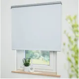 LIEDECO Liedeco® Rollo, Fenster Rollo, Spring-Rollo Mittelzugrollo / 162 x 180 cm (Breite x Höhe), weiß/Thermo-Beschichtung, Verdunkelnd, Blickdicht/Breiten 60-200 cm/Variable Montage möglich