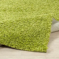 Hochflor-Läufer SURYA "BORACAY", grün, B:80cm H:37mm L:220cm, Kunstfaser, Teppiche