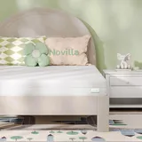 Novilla Matratze 90x200 H2 & H3 7 Zonen Kaltschaummatratze Bezug 60° Waschbar Schaumstoff Rollmatratze 2in1 Öko-Tex Zertifiziert Höhe 14cm