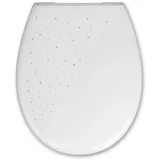 toom WC-Sitz 'Crystal' mit Absenkautomatik weiß Duroplast