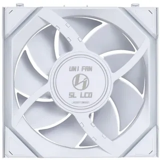 Lian Li UNI FAN SL Wireless LCD 120 ARGB, weiß, LED-Steuerung, 120mm, 3er-Pack (12SLLCD1W3W)