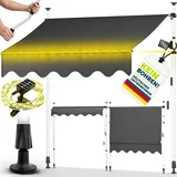 tillvex Klemmmarkise 300 cm grau
