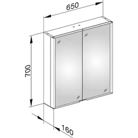 Keuco Royal Match 65 cm silber eloxiert