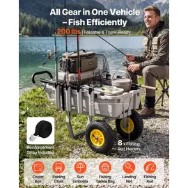 Vevor Bollerwagen faltbar 90,7kg All-Terrain-Gummireifen