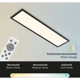 Briloner LED Panel Dimmbar Fernbedienung Farbwechsel Cct 24w Schwarz Metall Ip20 Brilo Ner