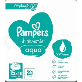 Pampers Feuchttücher Aqua (15x48 Stück)