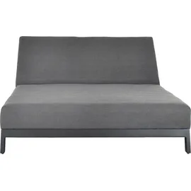 Home Deluxe Doppelliege VALENCIA 203 x 144 x 38 cm Schwarz/Anthrazit