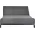 Home Deluxe Doppelliege VALENCIA 203 x 144 x 38 cm Schwarz/Anthrazit