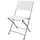 Aktive 61109 Gartenstuhl 46 x 55 x 81 cm weiß klappbar