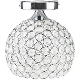 DAXGD Deckenlampe Moderne, Lampe Wohnzimmer, Kristall Deckenleuchte Leuchter für Wohnzimmer, Schlafzimmer, Korridor Dia 18cm