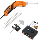 BAUTEC Hand-Styroporschneider Styrocutter 330W » Set 10 mit Klingen 150/200mm + Führungsschlitten