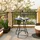 Outsunny Gartentisch Ø 60 x 71 cm blau/weiß