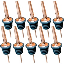 layba Ausgießer für Flaschen, aus Edelstahl in Kupfer - 10er Set.