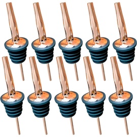 layba Ausgießer für Flaschen, aus Edelstahl in Kupfer - 10er Set.