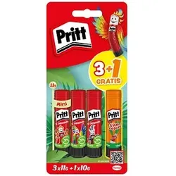 3 + 1 GRATIS: 3 Pritt Klebestifte 3x 11,0 g + GRATIS Klebestift 10,0 g