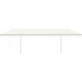 vidaXL Automatische Markise mit LED & Windsensor 6x3 m Creme