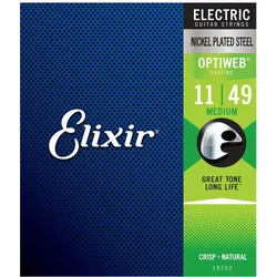 Elixir 19102 Optiweb Medium | 011-049 - Saiten E-Gitarre