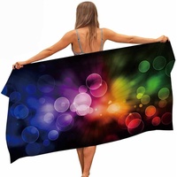 Strandtuch 80X160 cm Farbfleck, Microfaser Strandtuch Badetuch Groß, Schnell Trocknen Strandhandtuch, Strandtücher Herren Frauen Badetücher, Strandlaken, Handtuch