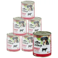 dehner lieblinge Hundefutter Adult mit Rind 6 x 800 g