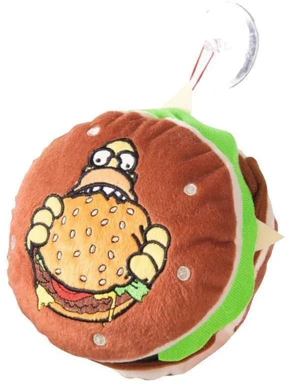 The Simpsons - Kissen mit Saugnapf "Hamburger" - 18 cm