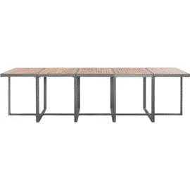 vidaXL Garten-Essgruppe 15-tlg. Anthrazit