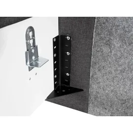 Alina Polsterbett ALINA "Pepe", grau (grau tls 39), B:147cm H:102cm L:212cm, Kunstleder TLS (100% Polyester), Betten, Polsterbett, wahlweise mit Matratze und Lattenrost, in diversen Ausführungen