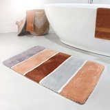 Homie Living Badteppich Rio Marina lachs braun grau