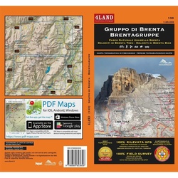 Gruppo Di Brenta - Brentagruppe 1 : 25 000, Karte (im Sinne von Landkarte)
