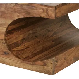 FineBuy Couchtisch Sheesham Braun 120 x 70 x 38 cm