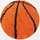KADIMA DESIGN SPIELTEPPICH MATREI in Orange, mit Basketball-Motiv, Ø 100 cm