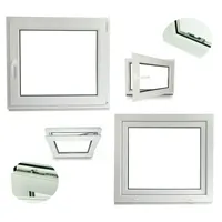 JeCo Fenster Ecoline Kunststofffenster 2-fach Verglasung, weiß 100 cm x 45 cm