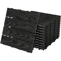 ML-Design WPC Terrassenfliesen Anthrazit 30 x 30 cm 11 St.