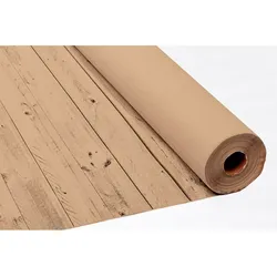 Dekorierte Papiertischdecke Rolle 1,20x100m. - Farbe - Eco Natur Holz