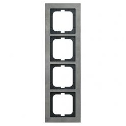 Busch-Axcent Pur Abdeckrahmen 4-fach, betongrau