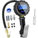 Digitales Reifendruckmessgerät 250 Psi, Hochpräzises Digitales Reifendruckmessgerät Mit Aufblaspistole Für Auto, Motorrad, Fahrrad, 2 Aaa-batterien, Lcd-display