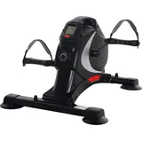 sportnow Pedaltrainer leiser Mini Heimtrainer mit 8 Stufen Magnetwiderstand LCD-Display tragbar Beintrainer mit Anti-rutschmatte Senioren für Zuhause Heim Schwarz