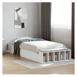 vidaXL Bettgestell 100 x 200 cm Weiß