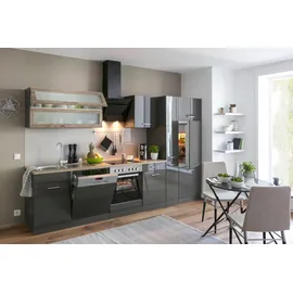 kochstation Küchenzeile KS-Utah 310 cm grau