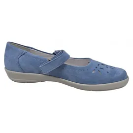 Semler Flora Weite H Spangenballerina blau | 41