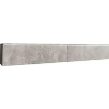 Furnix P & B Lowboard 180x30 cm Grau Holzwerkstoff