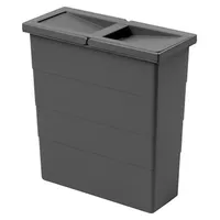 HAILO Einbaumülleimer 1134669 2 l Dunkelgrau